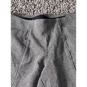 Old Navy High-Rise Pixie Wide Leg Pants Houndstooth Black White Small Petite S P